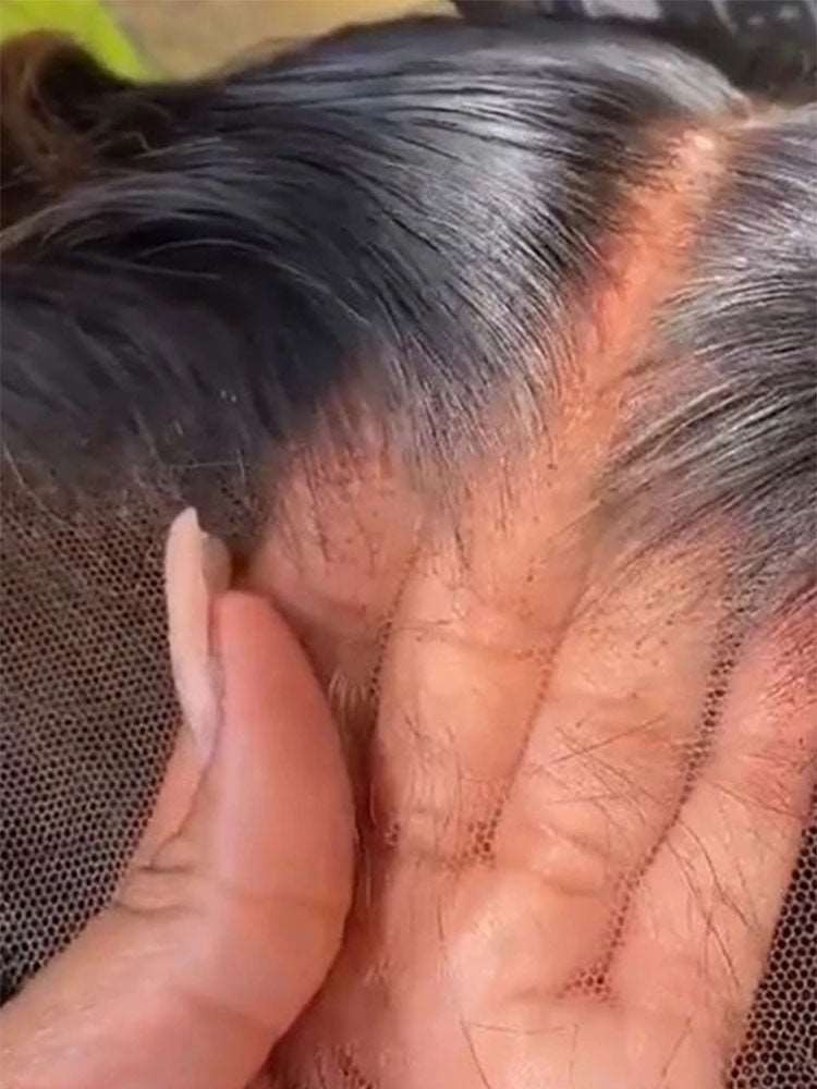 Kinky Curly 13x6 Hd Lace Frontal Wigs Natural Black 100% Human Virgin Hair Wig-5